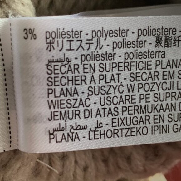 Zara Distressed Metallic Gold Cable Knit Sweater - Picture 10 of 11